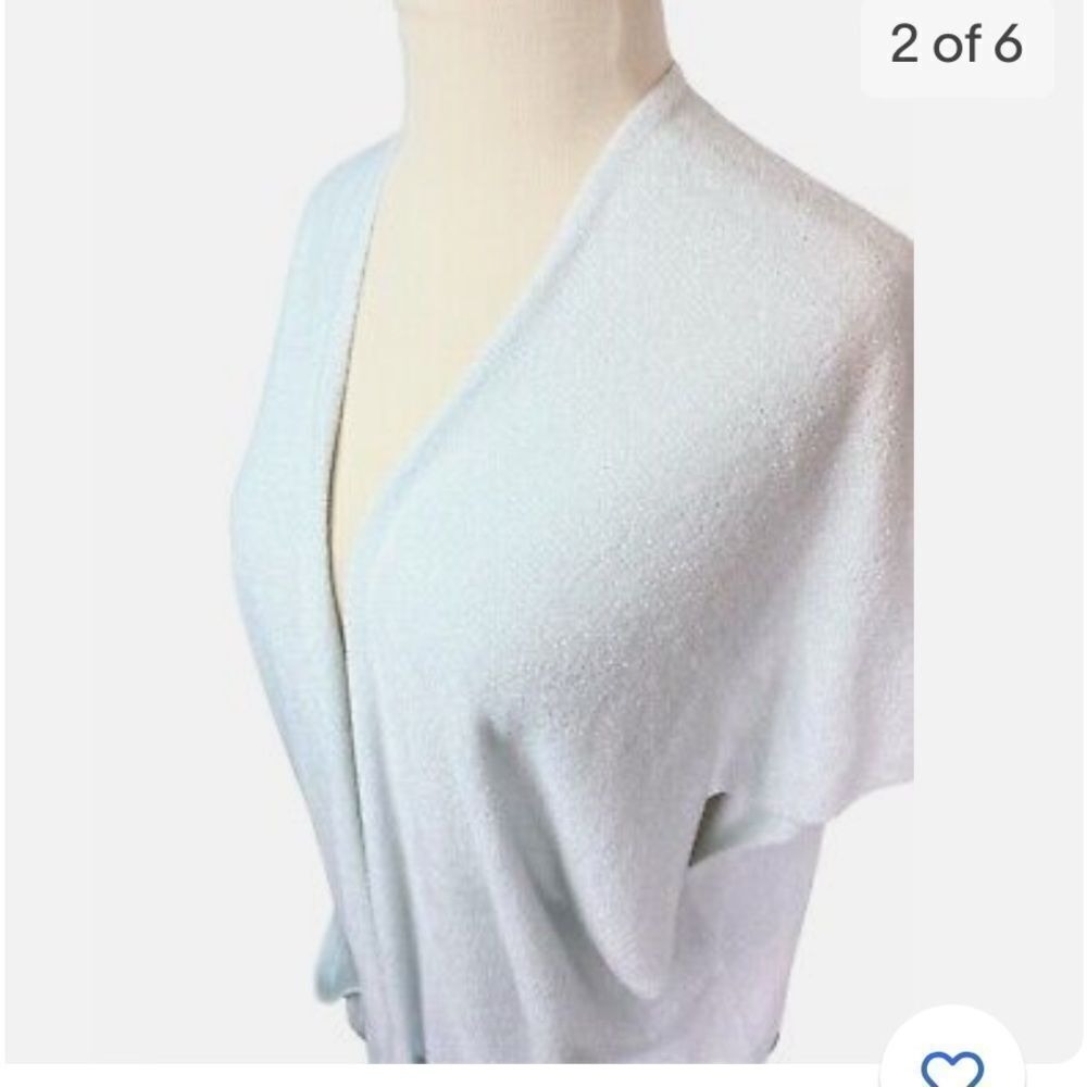 Tommy Bahama Island Soft Sleeveless Cardigan Dream Sky‎ S/M New With Tags